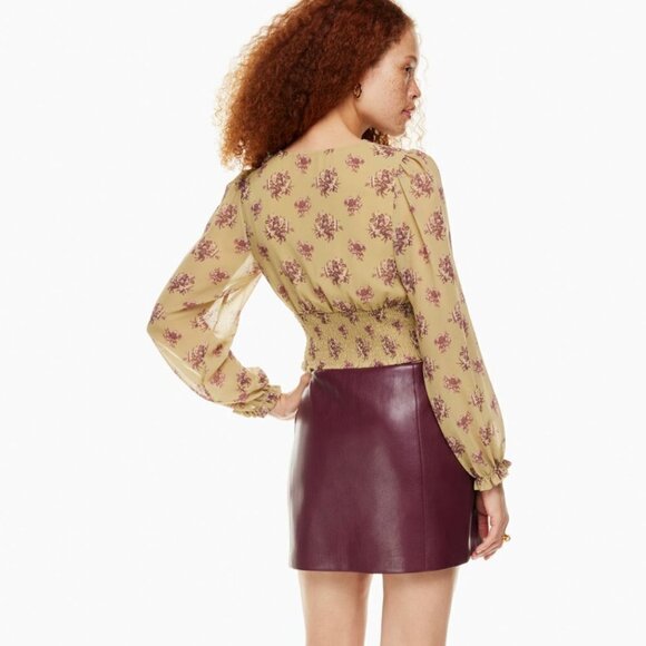 ARITZIA wistful long sleeve ruffled top new w/ tags - Picture 6 of 9